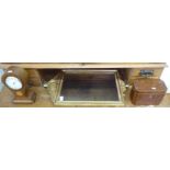 A mixed lot: to include a Regency mahogany tea casket with a hinged lid  5"h  7"w