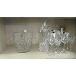 Glassware: to include Darlington Crystal pedestal wines
