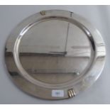 A Cartier silver plated salver  15.5"dia