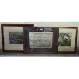 19thC engravings: to include a study 'Nero's Golden Palace'  11" x 16"  framed