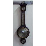 A 20thC mahogany cased barometer, the dial inscribed Hyde Park  29"h