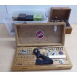 Watchmakers tools and accessories: to include a Seitz of Switzerland tools  cased