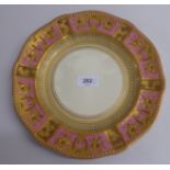 A Royal Crown Derby plate, Reg no.116892  10"dia