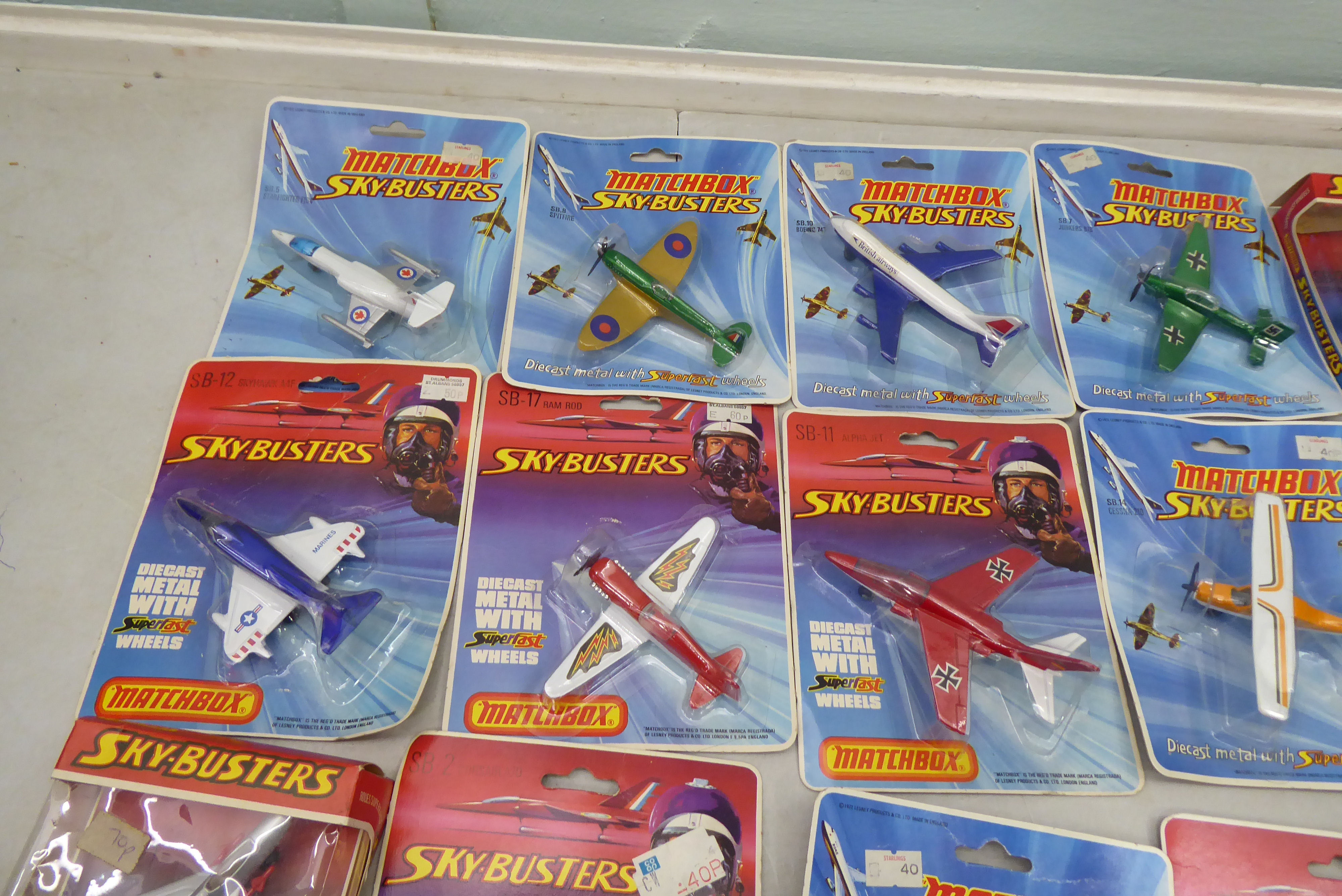Matchbox Sky-Busters diecast model aeroplanes: to include a fighter jet  boxed - Image 3 of 5