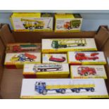 Dinky diecast model vehicles: to include a no.980 Coles Hydra truck  boxed