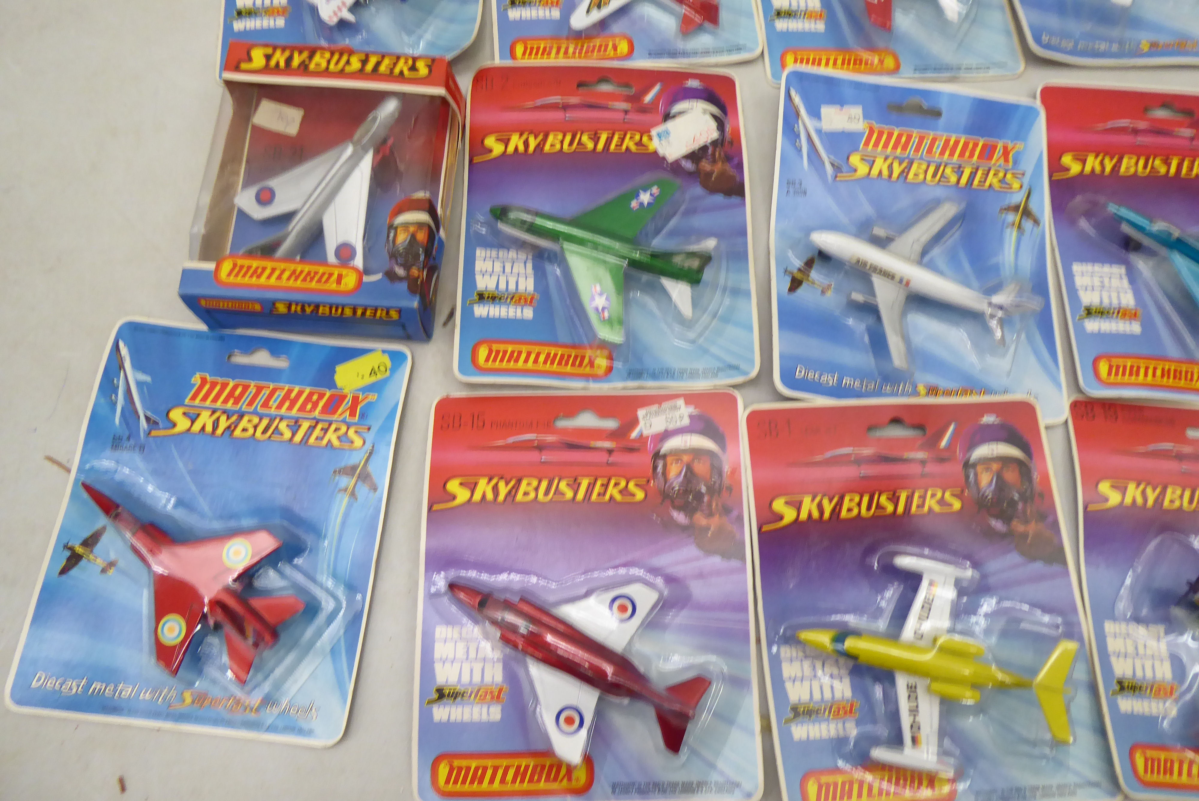 Matchbox Sky-Busters diecast model aeroplanes: to include a fighter jet  boxed - Image 2 of 5