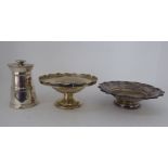 Silver collectables: to include a pedestal dish  Birmingham 1959  4"dia