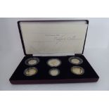 A Piedfort Collection of six United Kingdom 2006 proof coins  cased