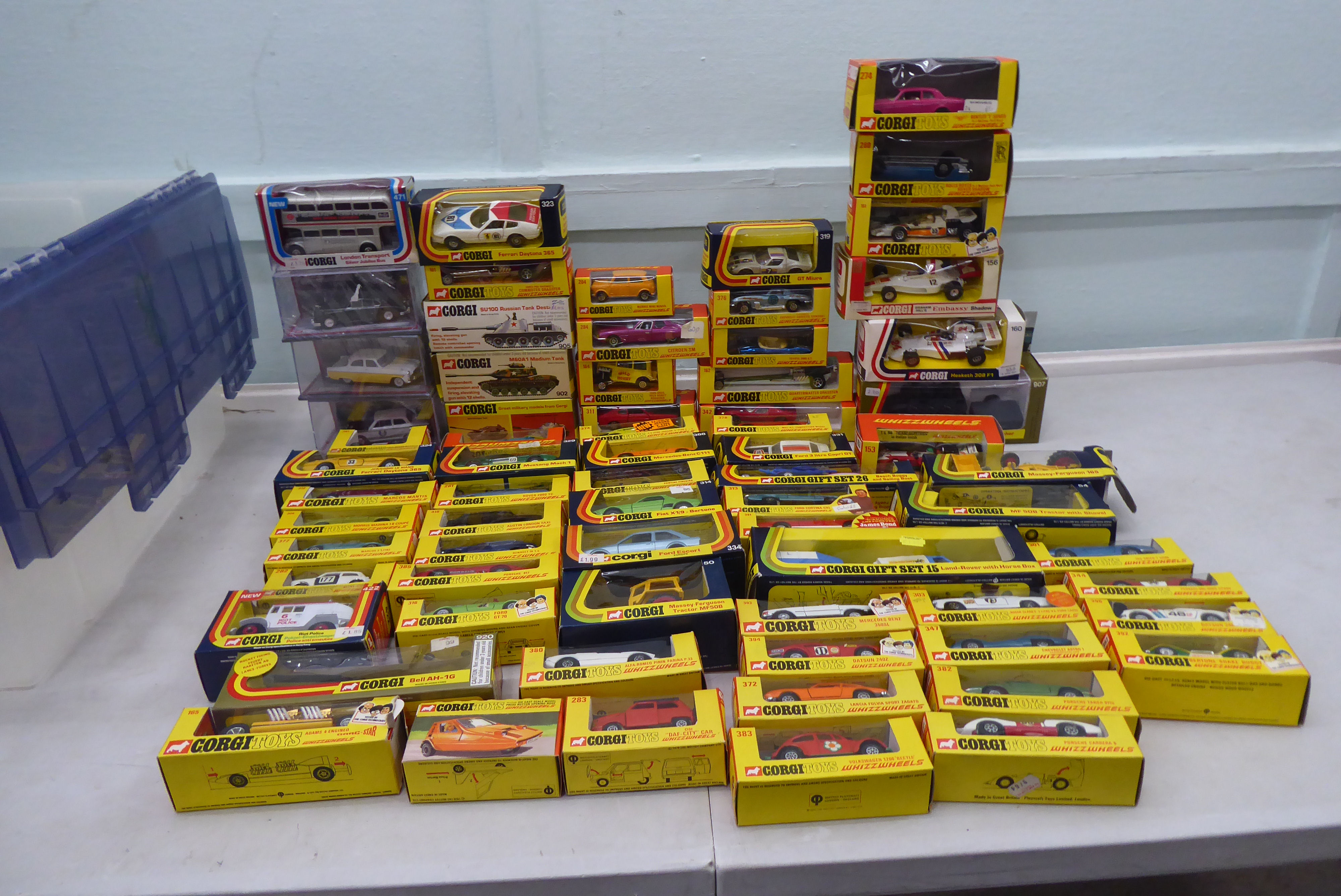 Corgi diecast model vehicles: to include many Whizzwheels examples  boxed