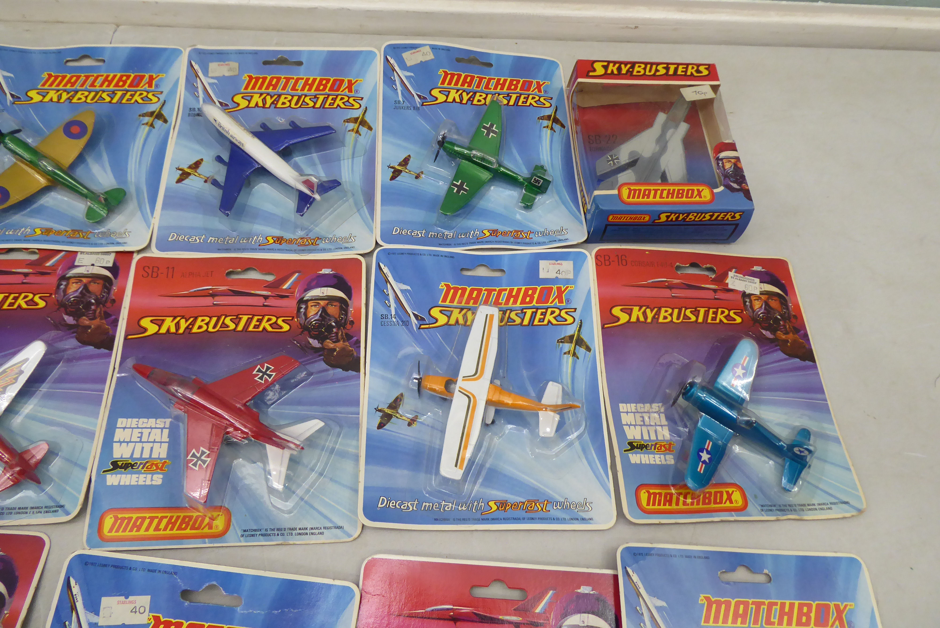 Matchbox Sky-Busters diecast model aeroplanes: to include a fighter jet  boxed - Image 4 of 5
