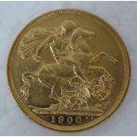 A Victorian sovereign, St. George on the obverse 1900