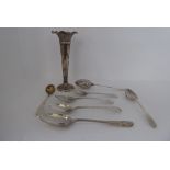 Silver collectables: to include a Teaette patent tea straining spoon  London 1893
