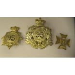 Three military cap badges for the 95th Foot Regiment (Please Note: this lot is subject to the