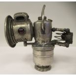 A vintage Powell & Hammer carbide bicycle lamp