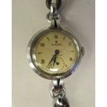 An Inter-War period lady's Rolex Precision, round, stainless steel cased wristwatch, faced by an