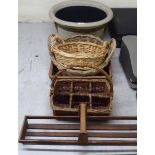 Household interior items: to include wicker baskets