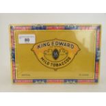 A sealed box of fifty King Edward Imperial mild tobacco cigars  box no.33K10