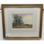 Edward Stamp - 'October Evening'  watercolour  bears a signature & dated 1978  4.5" x 7"  framed