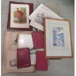 Pictures and printed ephemera: to include a late Victorian scrapbook