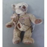 An Alderson patchwork Teddy bear  14"h