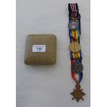 A Great War medal group, belonging to one PTE WG Falconer No.3253: to include his Bravery in the