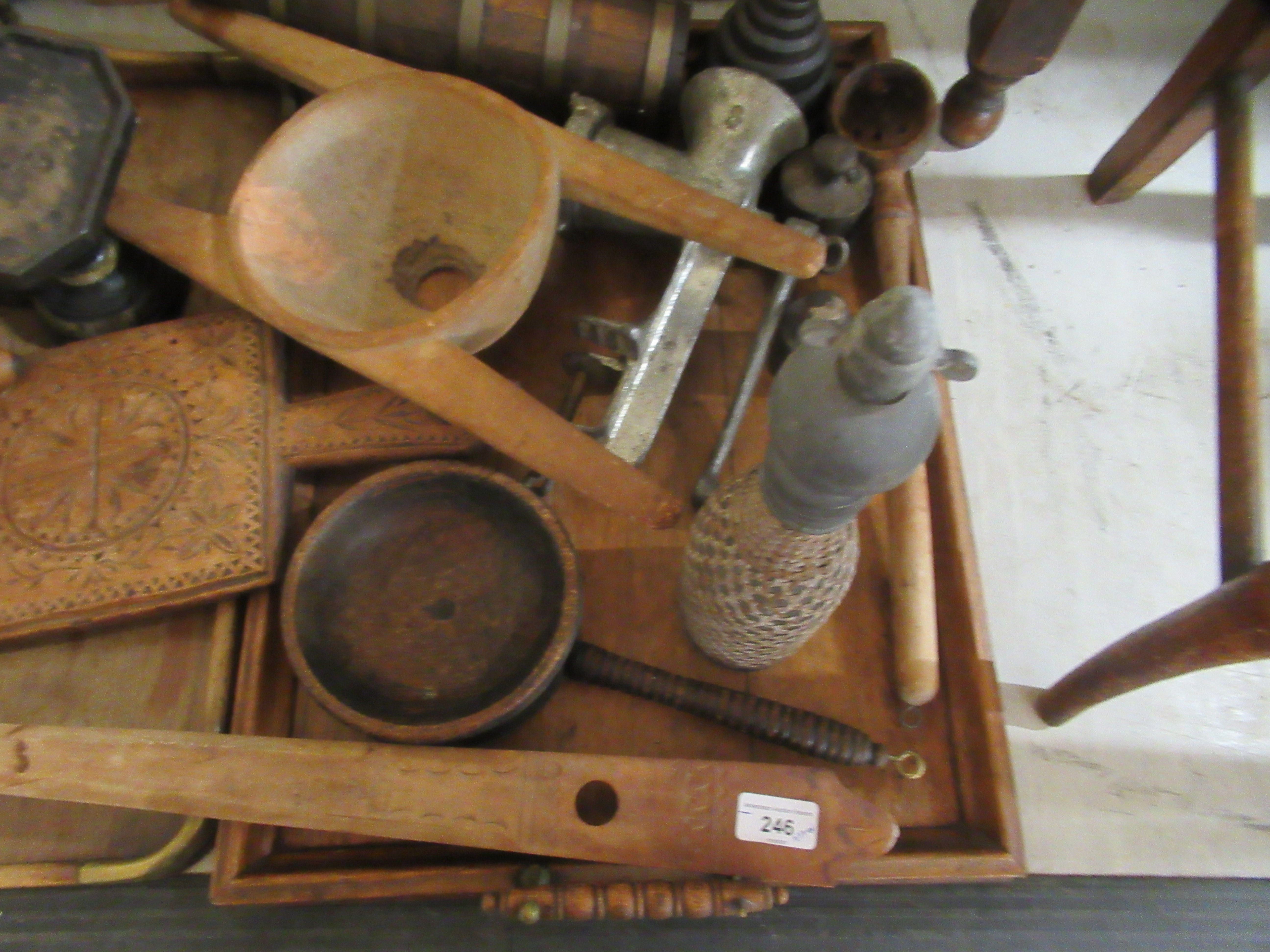 Wooden implements and vintage kitchen bygones - Image 3 of 7