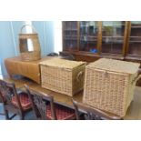 Wicker collectables: to include a basket with a hinged top