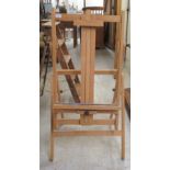 A Windsor & Newton beech framed, folding, height adjustable artist's easel