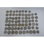 British pre-1947 coins, comprising half crowns