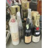 Various alcoholic drinks: to include a bottle of Moet & Chandon Champagne