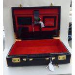 A Montblanc 220 cartridge pen, in a gilded and matt black case, the nib impressed 587; and a modern,