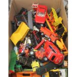 Toys, figures and diecast model vehicles: to include a Dinky Toys Yale tractor shovel