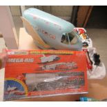 Toys, games and collectables: to include a Matchbox Space Shuttle Transporter Mega-Rig  boxed