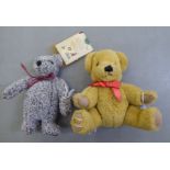 Two Merrythought Teddy bears, viz. Dodger  Limited Edition 753/1000 with mobile arms  8"h; and a