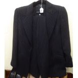A lady's two piece Giorgio Armani pinstripe suit  size 40