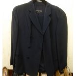 A lady's two piece Giorgio Armani, dark blue suit  size 44