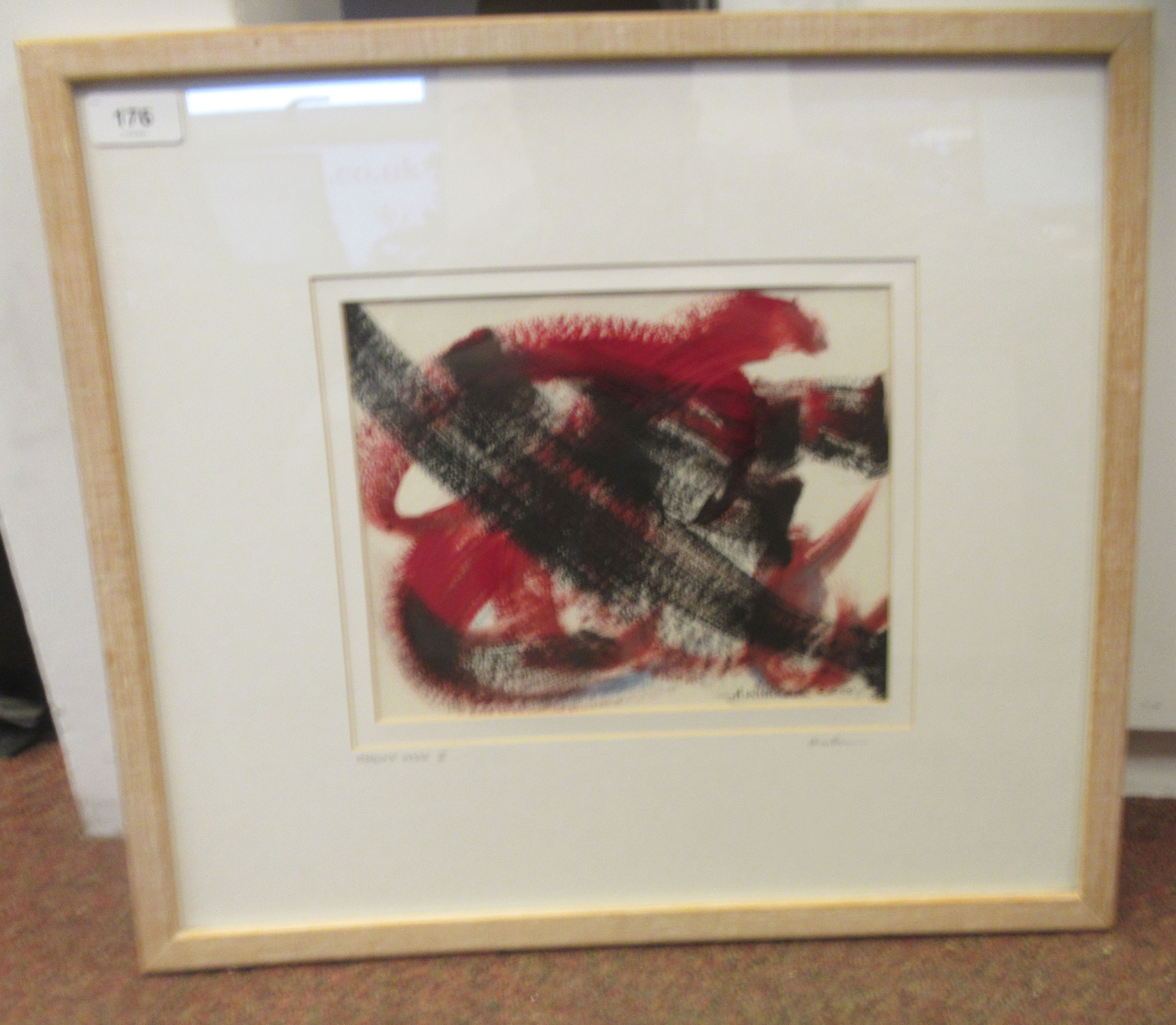 A.Williams - 'Flaming Haze II'  mixed media  bears a signature & dated 2000  8" x 9.5"  framed - Image 2 of 4