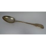 A mid Victorian silver fiddle and shell pattern basting spoon  George W.Adams  London 1874