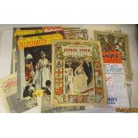 A collection of souvenir newspapers and magazines, largely relating to the Coronation in 1953, as