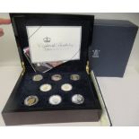 Seventeen Royal Mint Queen Elizabeth II 80th Birthday proof coins (one missing) plus a 2007,