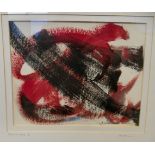 A.Williams - 'Flaming Haze II'  mixed media  bears a signature & dated 2000  8" x 9.5"  framed
