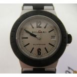 A lady's Bulgari Aluminium wristwatch, stamped AL29TA M40365 on the case, the quartz movement with