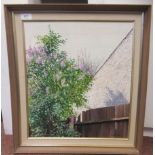 Nicholas St John Rosse - 'Lilac Tree'  oil on board  bears a signature & gallery label verso  18"