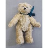 An Ochiltree Bears 'Willow' bear, in golden plush with mobile limbs  11"h