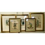 Framed pictures and prints: to include attributed to JE Madeley - 'The Antiquarian' and 'The
