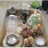 A mixed lot: to include two Goebel china figures  4"h