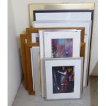 Eleven variously themed coloured prints  mixed sizes