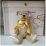 A 125th Anniversary Limited Edition 00327/1880 Steiff seated Teddy bear, in cinnamon coloured mohair