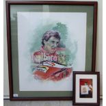 After Craig Warwick - depicting Jean Alesi during his period driving for Ferrari  Limited Edition