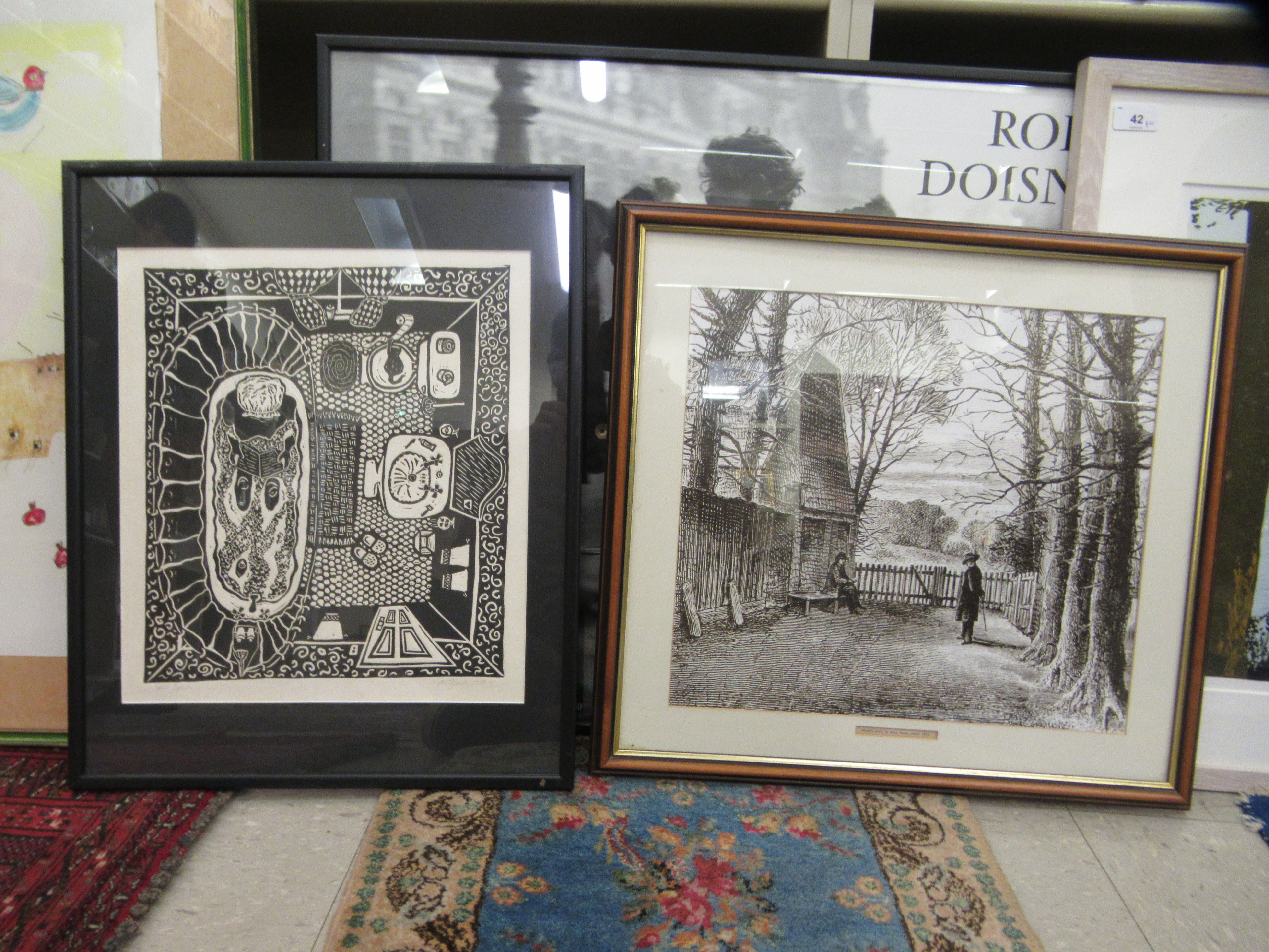 Framed pictures and prints: to include works after David Roberts and Kate C  various subjects and - Image 3 of 6